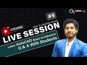 AutoCAD Live #5 | By Er. Mukhtar Ansari | AutoCAD Drawing Practice Advance