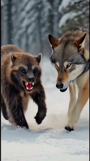 Wolverine vs Gray Wolf – Ultimate Forest Battle