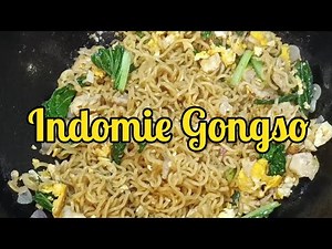 Mie Gongso pake Indomie. Cara baru masak indomie goreng yang benar-benar digoreng. Ngebakmee enak