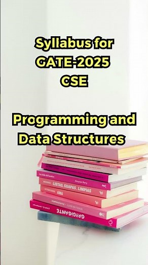 GATE CSE Syllabus -2026 | Programming and Data Structures | #gatecs #gate2026preparation #gate2026