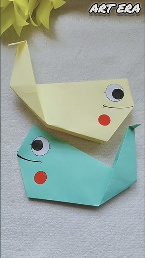 Easy paper Whale 🐋 #viral #ytshorts #craft #ashortaday