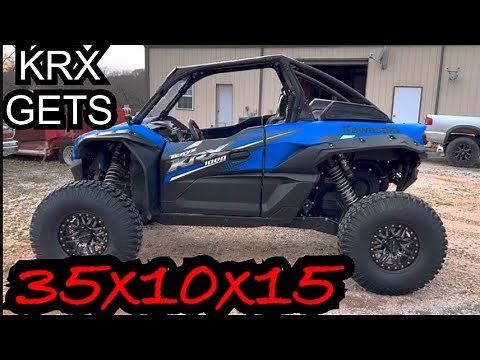 KRX 1000 SXS GETS 35'S! INSTALL AND TESTING!