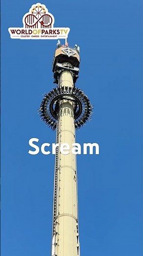 Scream - Heide Park Soltau 2025 - Off Ride - Gyro Drop - Free Fall Tower #shorts #freizeitpark
