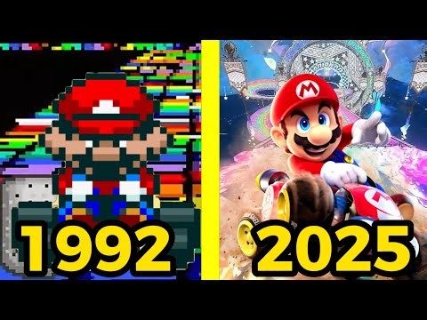 Evolution of SNES Rainbow Road Themes in Mario Kart (1992-2025)