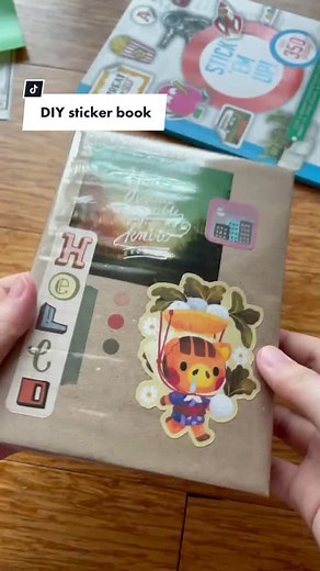 Upcycled DIY Sticker Book Tutorial
