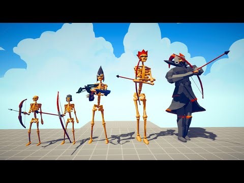Evolution of Archers Of Skeleton All Forms | Totally Accurate Battle Simulator TABS