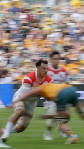 BOOM💥ベン・ガンター選手のパワフルなキャリー #ラグビー日本代表