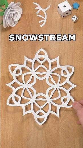 SNOWSTREAM SNOWFLAKE PAPER CUTTING | HOW TO MAKE A SNOWFLAKE OUT OF PAPER ❄ INCLART #diy