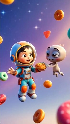 🍩 Kids Cartoon in Hindi | Space Race with Aliens | Fun & Learning