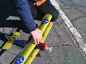 Dumas DH4 by Pat Tritle Maiden flight at the MAPS field