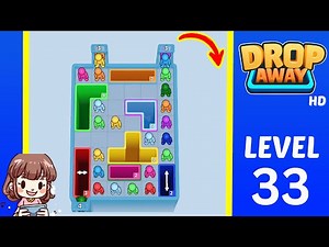 Drop Away Level 33 Solution Walkthrough