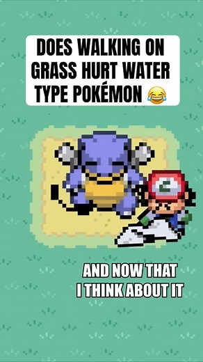 Does walking on grass hurt water Pokemon 😂 #pokemon #pokémon #ashketchum #pikachu #nintendo #gumbino #explore #fypシexplorepage #fypシ | Officialgumbino
