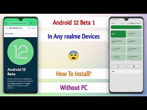 Install Android 12 In Any realme Device 🥳 | realme Android 12 Update | Android 12 Beta 1 GSI ~ 🔥🔥🔥