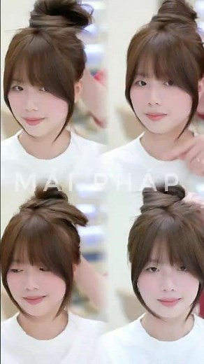 Mặt trái xoan - Trán 4 ngón để ngay kiểu mái này vừa xinh, vừa gọn mặt | N HAIR STUDIO