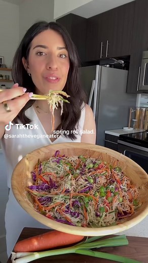 Delicious Vegan Spring Roll Salad Recipe