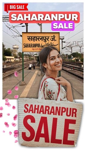 Cinematic Saharanpur on Instagram: "📢𝙎𝙖𝙝𝙖𝙧𝙖𝙣𝙥𝙪𝙧 𝙠𝙞 𝙨𝙖𝙗𝙨𝙚 𝙗𝙖𝙙𝙞 𝙎𝘼𝙇𝙀 😍 . 🛍️Saharanpur special 📍Adress & Details 📅 28th,29th,30th JUNE 📌 Hotel Punjab, Railway station road ,saharanpur . . . Entry free | Parking free . #saharanpur #saharanpurwalon #saharanpurmarket #saharanpurmela #saharanpurbazaar #sre #eidsale"