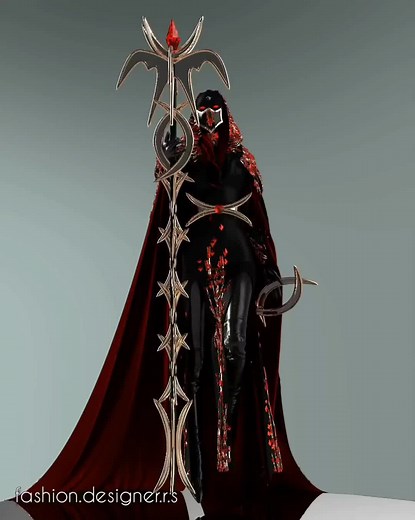 Bloody Witch Dark Costume Dress Design Inspired by Mortal Kombat