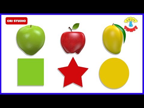 Learn Fruits Name | Shape Names & Colors | Learning & Education videos for Kids | Toddlers & Babies