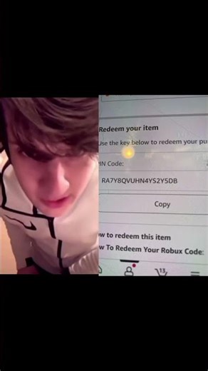 Free Robux code for y guys :) #roblox #fyp #meme #funny