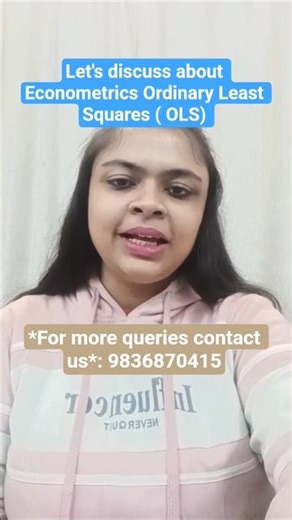 Econometrics OLS Explained | Ordinary Least Squares Assumptions & Use #Econometrics #Shorts