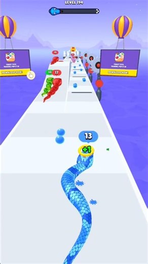 🐍 Snake Run Race | Snake Run Race 3D 🔥 | snake run race 3d running game 🎮 #shorts #gaming #snake