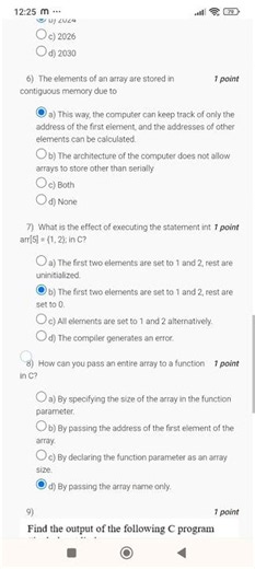 Problem Solving through Programming in C NPTEL week 6 Assignment 6 key answers