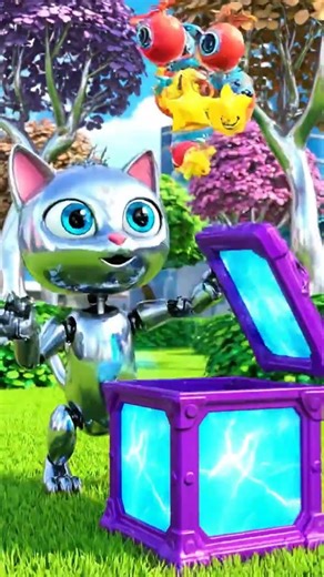 MeowBot’s Mystery Box! 🐱🤖✨ #MeowBotWorld #KidsShorts #RobotCat