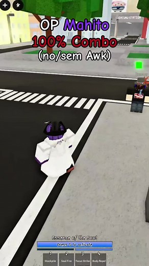 Combo de Mahito 100%💀 #roblox #jujutsushenanigans | roblox
