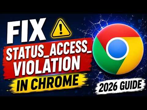 How to Fix STATUS_ACCESS_VIOLATION Error in Google Chrome (2026 Guide)