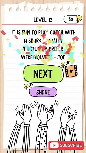 Brain Test 2 Level 13 Smith And Joe Part 1 Walkthrough