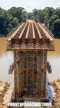 Como Construir uma PONTE no Meio do RIO! Engenharia GIGANTE Passo a Passo Completo