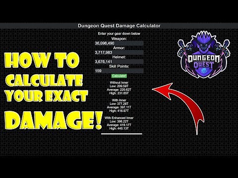 How to Calculate Your EXACT Damage on Dungeon Quest! ROBLOX