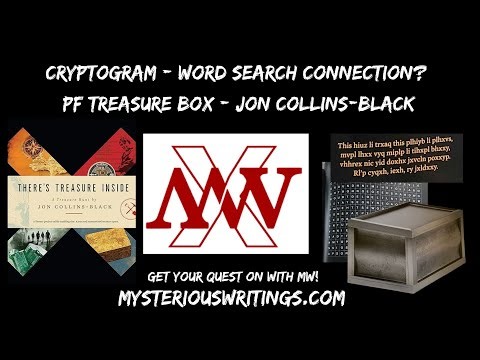 Cryptogram and Word Search Clue? Past & Future Treasure Box #therestreasureinside #joncollinsblack
