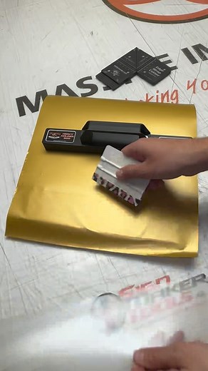 Sign Maker Tools Ltd. on Instagram: "Just wrapping a “meh” wood board with vinyl for the future demo of EASYfix standoffs. Vinyl installed for the contrast purposes. ••• Order your #PROgrade installation tools and shop essentials for #signshop #printshop and #wrapshop at signmakertools.ca ✌️ ••• #signmakertools #woodboard #vinylwrap #graphicinstaller #signmaker #signmaking #signshoplife #furniturewrap"