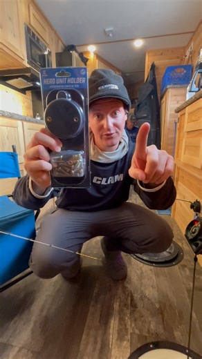 🎥 Hard Shack HACK | Volume 1 🎣 Wheelhouse anglers, this one’s for you! The NEW ClamLock Electronics Head Unit Mount is the cleanest way to mount and hardwire your flasher or graph right into your house. 🧊 With the ClamLock system, you can pop the unit off the wall anytime or move it to another ClamLock baseplate (assuming a plug-in is nearby) — giving you flexibility and keeping your electronics off the floor to maximize space in your hard shack. 🙌 More space. Less clutter. One flasher cover