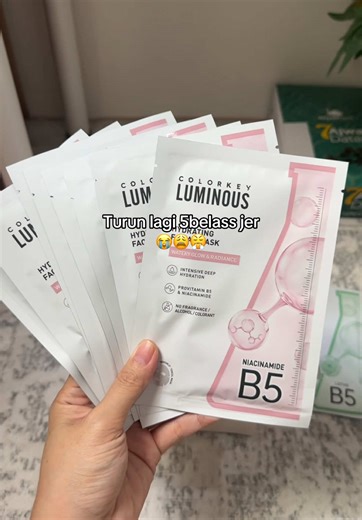 Color Key Luminous Sheet Mask for Flawless Skin