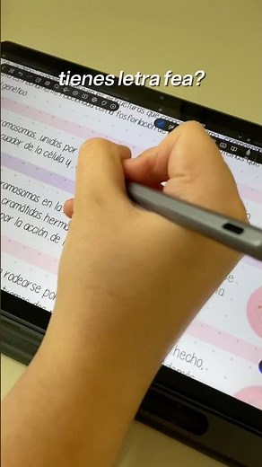 así de fácil puedes tener una letra super linda 🩷‼️ #ipad #freenotes #estudiantes #study #apuntes