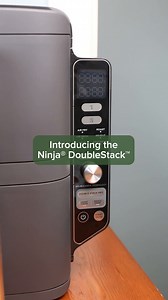 40K views · 196 reactions |  NEW NINJA ALERT  IT'S HERE.  Meet the Ninja® DoubleStack™, the only stacked two-basket air fryer that can cook up to four foods at once. Your countertop space: HACKED.  Shop now: https://spr.ly/6184jOLM4. | Ninja Kitchen | Facebook