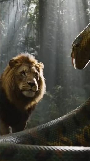 Lion vs Giant Snake ⚔️ Epic Jungle Fight!”