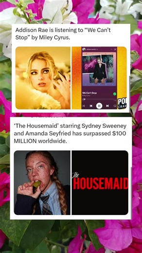 Addison Rae Shares Music Moment Featuring Miley Cyrus’ “We Can’t Stop” 💖🎵