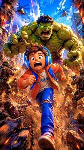 🎯💥 LITTLE BOY RUNS FROM ANGRY HULK BOSS! 💚🔥 | RAGE CONTROL GAMEPLAY 🎀🎮
