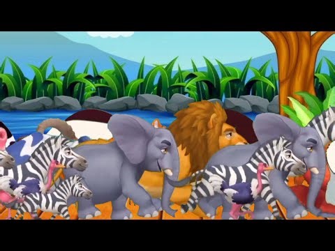 Cartoon animal stampede crossover