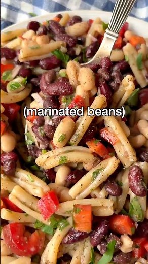 Three Bean Pasta Salad