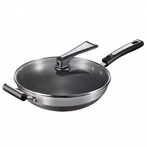 [Hot Item] China Suppliers Non-Coated Non-Stick Honeycomb-Shaped Stir-Fry Pan