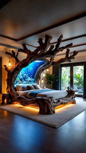 Inspiring Designs on Instagram: "These wooden aquarium beds are absolutely stunning!  #aquarium #woodworking #interiordesign #tiktokmademebuyit"