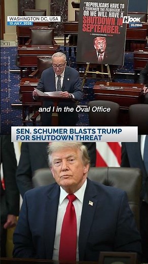 Schumer Blasts Trump Over Government Shutdown Threat