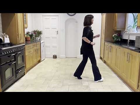 A Bar Song Line Dance Demo & Practice with music & instruction