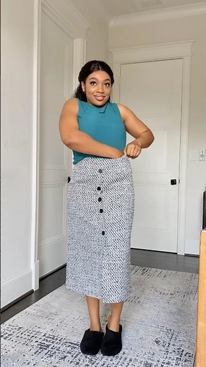 How to style a skirt for work. Rate my outfit on 1-10.- Shop all outfits link in bio LTK #ootd