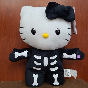 Hello Kitty Halloween Side Stepper Greeter Plush Skeleton Harpsi
