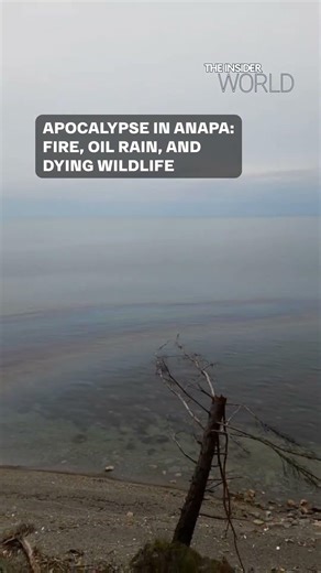 Oil Rain and Burning Coastline in Russian Anapa After Drone Strikes